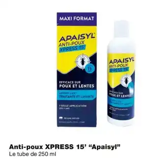 Monoprix Apaisyl bon plan sur l'anti-poux xpress 15’ de la marque apaisyl offre