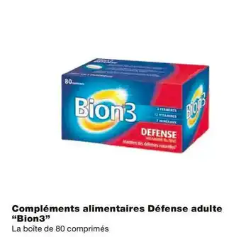 Monoprix Bion3 compléments alimentaires défense adulte offre