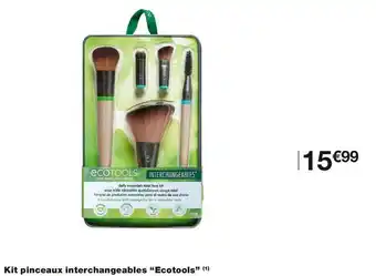 Monoprix Ecotools kit pinceaux interchangeables offre