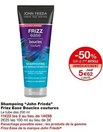John frieda shampoing frizz ease boucles coutures