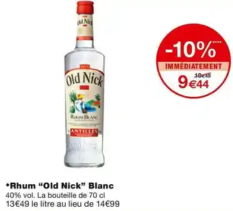Old nick rhum blanc