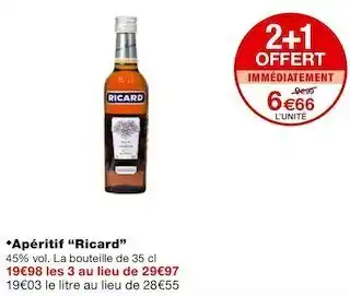 Monoprix Ricard apéritif “ricard” offre