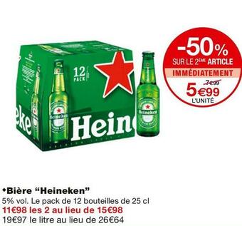 Monoprix Heineken bière offre