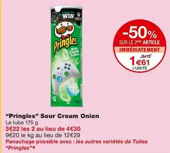 Pringles “pringles” sour cream onion