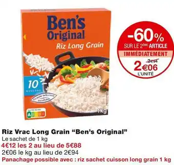 Ben’s original riz vrac long grain