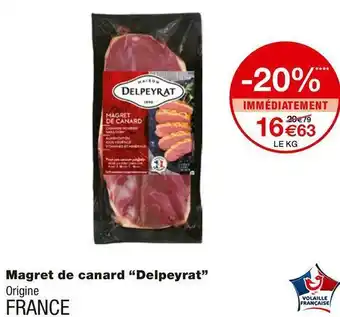 Monoprix Delpeyrat magret de canard offre