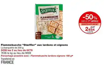 StĆffler flammekueche aux lardons et oignons