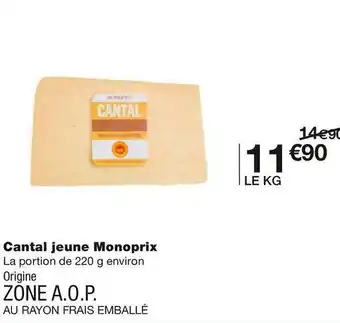 Monoprix Monoprix cantal jeune offre
