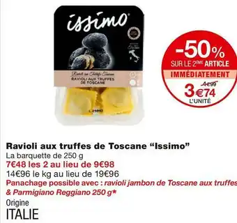 Monoprix Issimo ravioli aux truffes de toscane offre