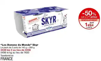 Monoprix Danone “les danone du monde” skyr offre
