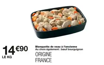 Blanquette de veau à l’ancienne