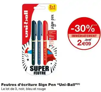 Uni-ball feutres d’écriture sign pen