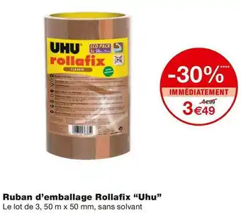 Monoprix Uhu ruban d’emballage rollafix offre