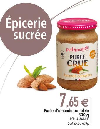 Perl’amande purée d’amande complète