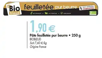 Biobleud pâte feuilletée pur beurre