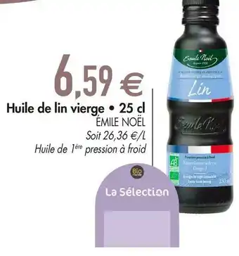 Émile noël huile de lin vierge