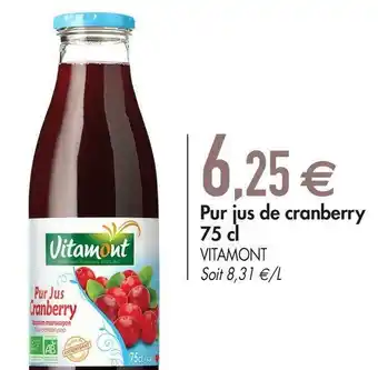 Vitamont pur jus de cranberry