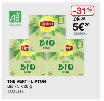 Costco Thé Vert - Lipton offre