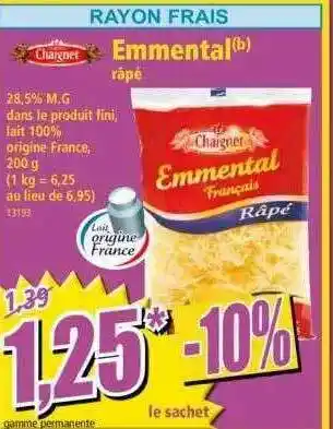 Norma Emmental Chaignet offre