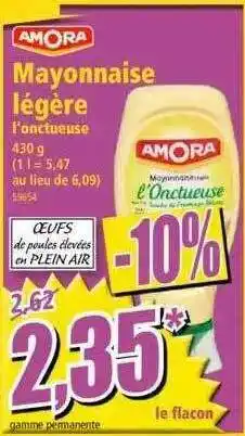 Norma Amora Mayonnaise Légère L'onctueuse offre
