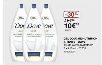 Costco Gel Douche Nutrition Intense - Dove offre