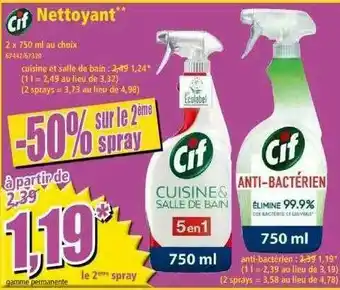 Norma Cif Nettoyant offre