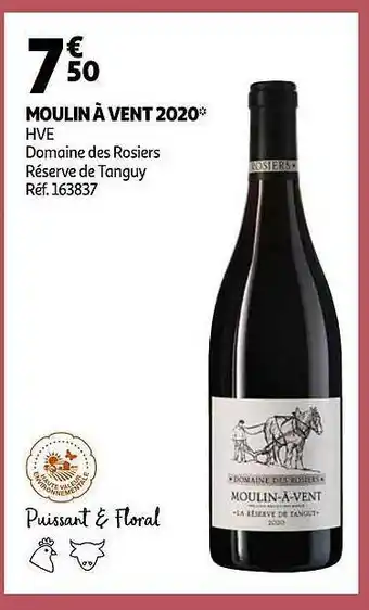 Auchan Moulin à Vent 2020 Hve Domaines Des Rosiers Réserve De Tanguy offre