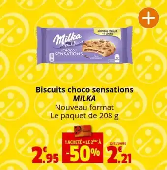 Coccinelle Supermarché Biscuits choco sensations MILKA offre