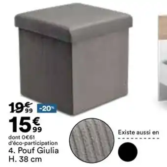 BUT Pouf Giulia offre
