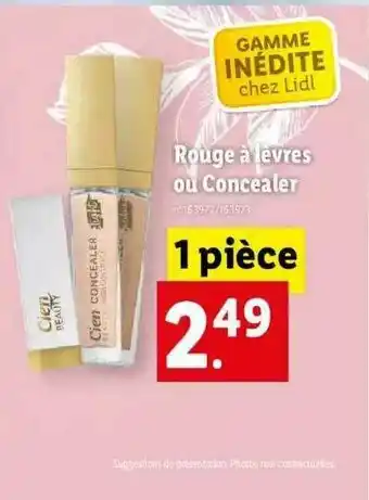 Lidl Rouge à Lèvres Ou Concealer Cien offre