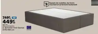 BUT Sommier Tiroir Somax offre