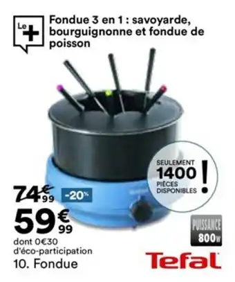 BUT Fondue offre