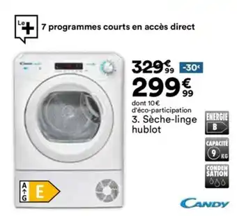 BUT Séche-Linge Hublot offre