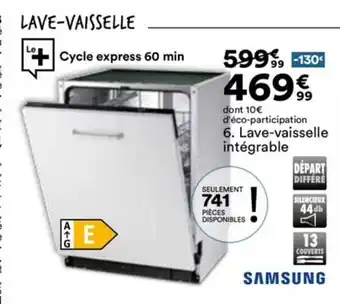 BUT Lave-Vaisselle Intégrable offre