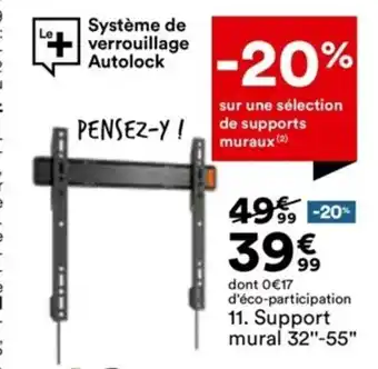 BUT Support Mural 32"-55" offre