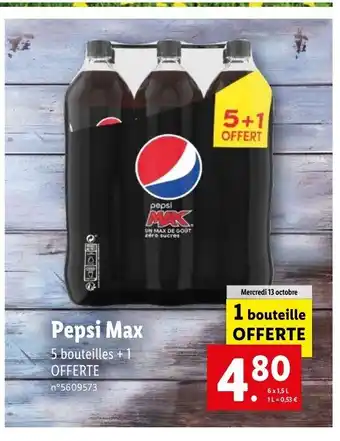 Lidl Pepsi Max offre