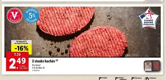 Lidl 2 Steaks Hachés offre
