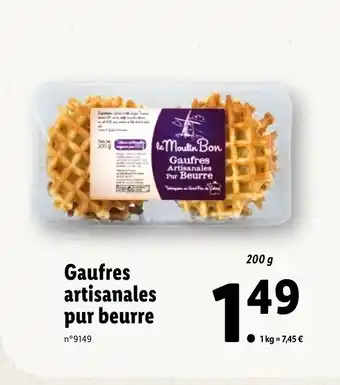 Lidl Gaufres Artisanales Pur Beurre offre