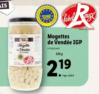 Lidl Mogettes De Vendée IGP offre