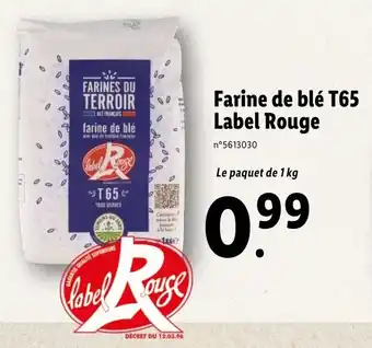 Lidl Farine De Blé T65 Label Rouge offre