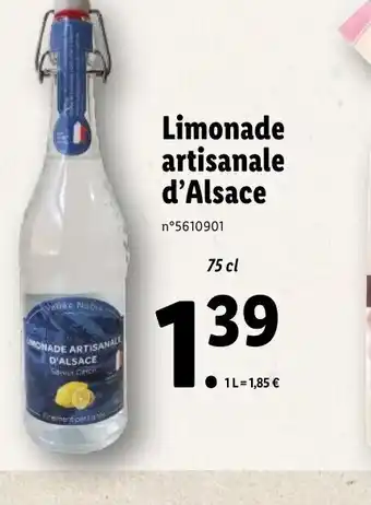 Lidl Limonade Artisanale D'Alsace offre