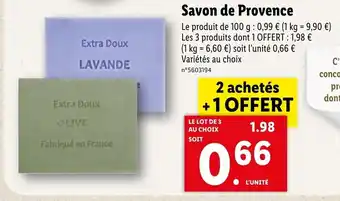 Lidl Savon De Provence offre