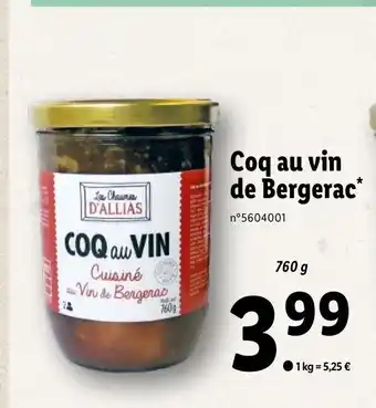 Lidl Coq Au Vin De Bergerac* offre