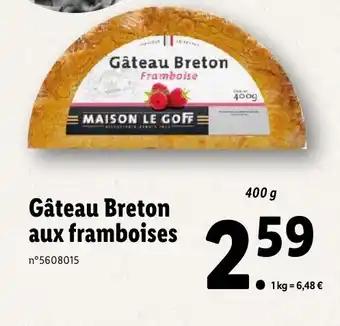 Lidl Gateau Breton Aux Framboises offre