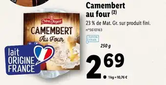 Lidl Camembert Au Four offre