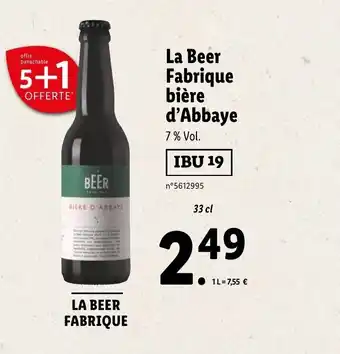 La Beer Fabrique Biére D'Abbaye