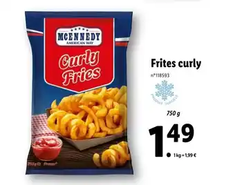Lidl Frites Curly offre