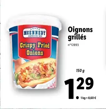 Lidl Oignons Grillés offre