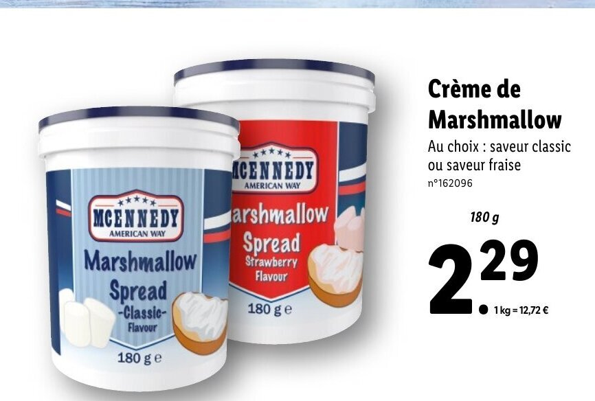 Promo Créme De Marshmallow chez Lidl