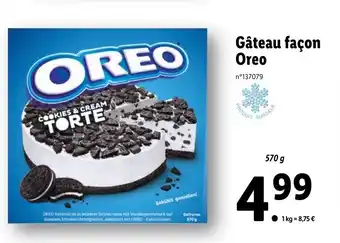 Lidl Gateau Facon Oreo offre